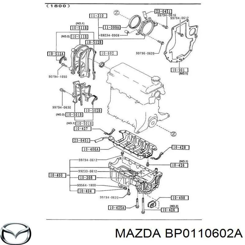 Сальник двигуна, распредвала Mazda BP0110602A ціна, від 6.02 USD
