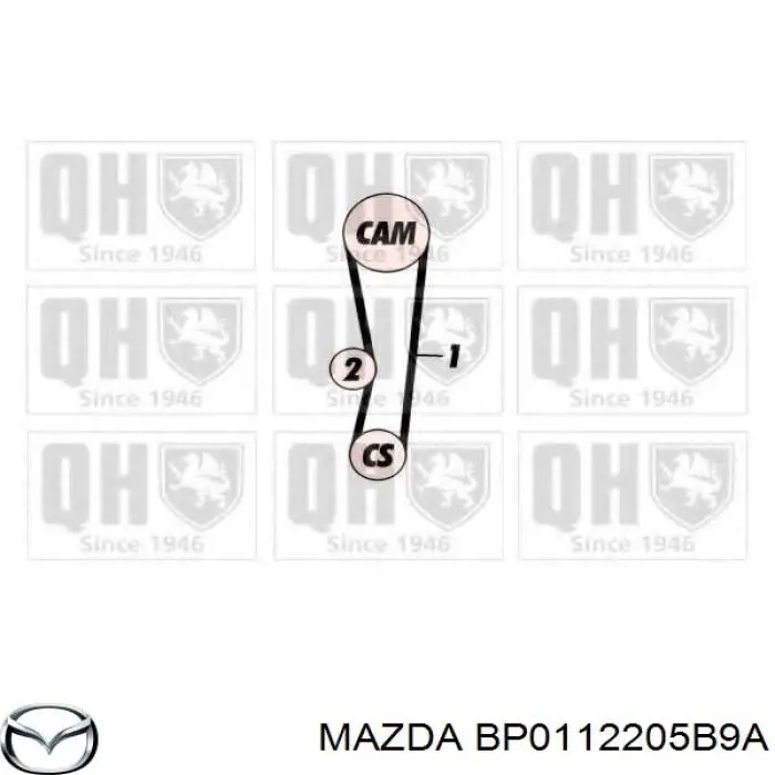 Купити BP0112205B9A Mazda Ремінь газорозподільного механізму