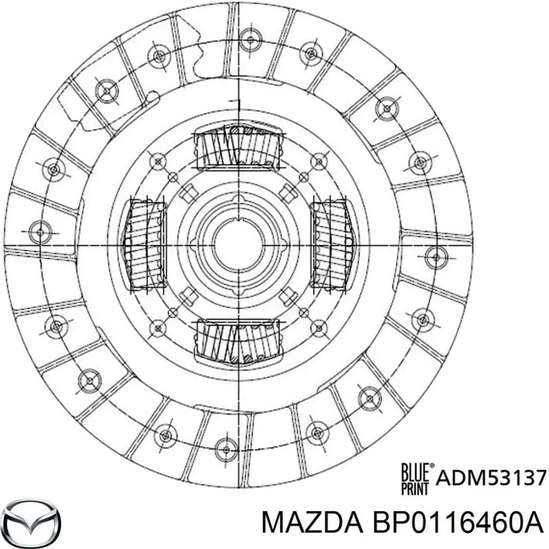 Купити F86716460 Mazda Диск зчеплення