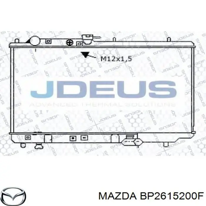 Купити BP2615200F Mazda Радіатор двигуна