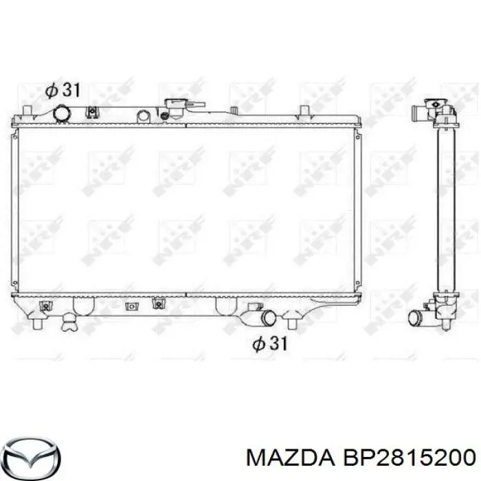 Купити BP2815200 Mazda Радіатор двигуна