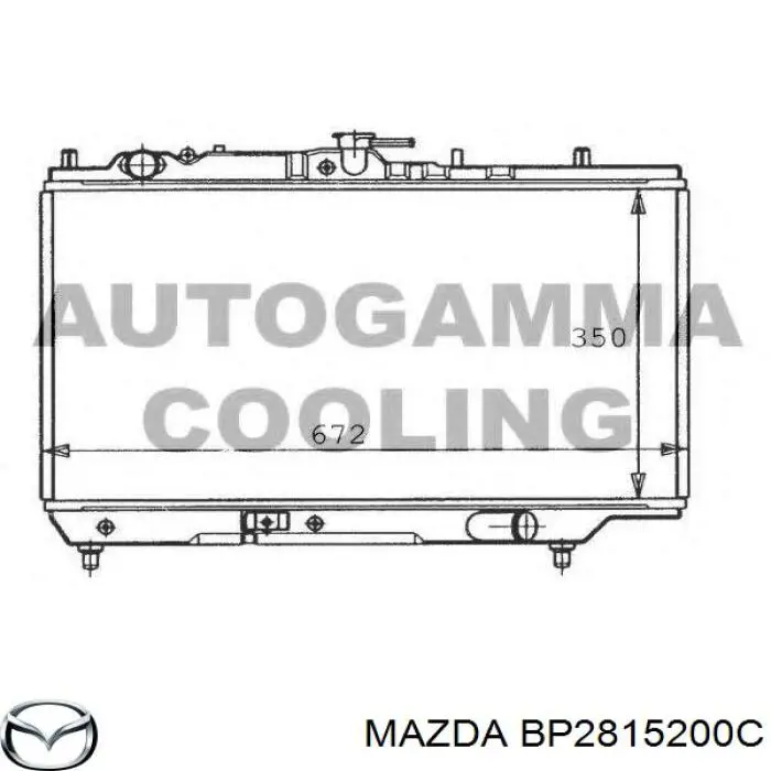 BP2815200C Mazda Радіатор охолодження двигуна