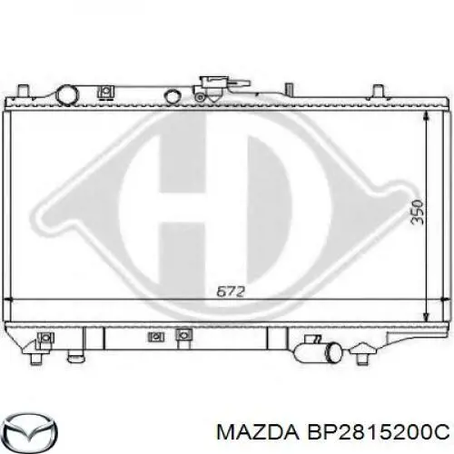 Купити BP2815200C Mazda Радіатор двигуна