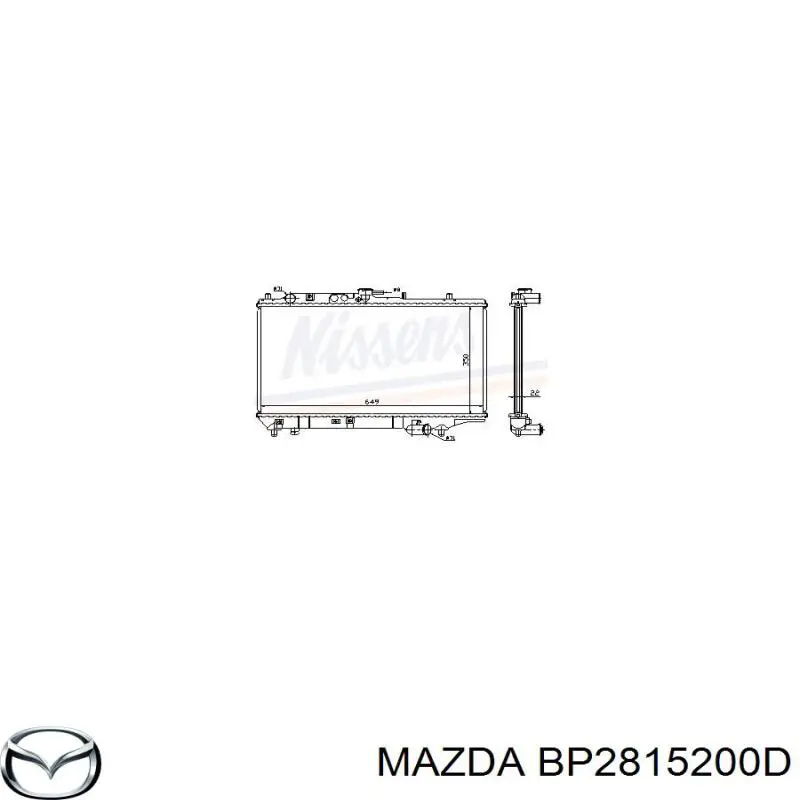 Радіатор основний Mazda BP2815200D ціна, від 103.84 USD