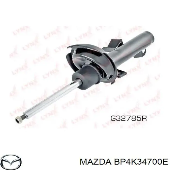 Амортизатор передній, правий Mazda BP4K34700E ціна, від 37.58 USD