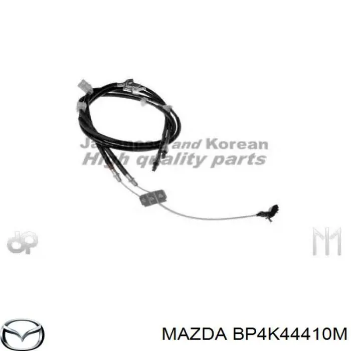 Трос ручного гальма задній, правий BP4K44410M Mazda