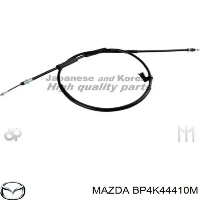 BP4K44410M Mazda трос ручного гальма задній, правий