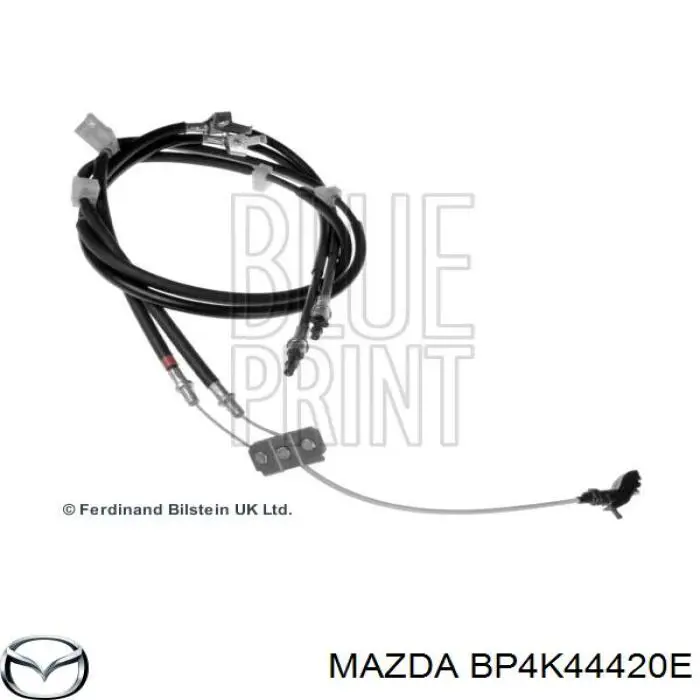 Трос стоянкового гальма задній лівий Mazda BP4K44420E ціна, від 17.49 USD
