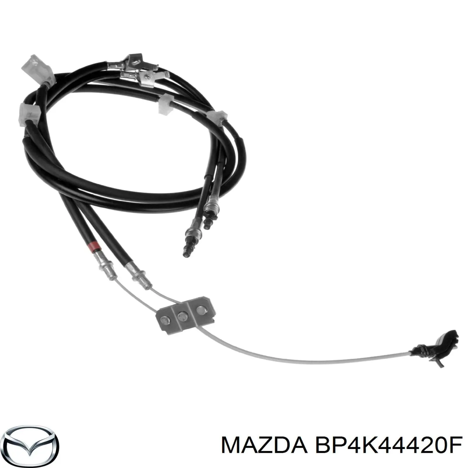 Трос стоянкового гальма задній лівий Mazda BP4K44420F ціна, від 16.46 USD