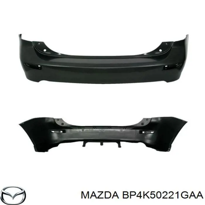 Купити BP4K50221H Mazda Задній бампер