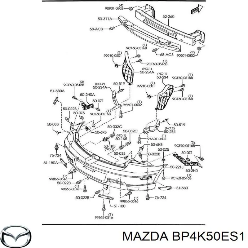 Купити BP4K50ES1 Mazda 