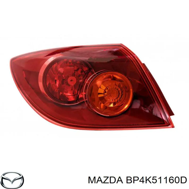 Стоп задній Mazda BP4K51160D ціна, від 59.83 USD