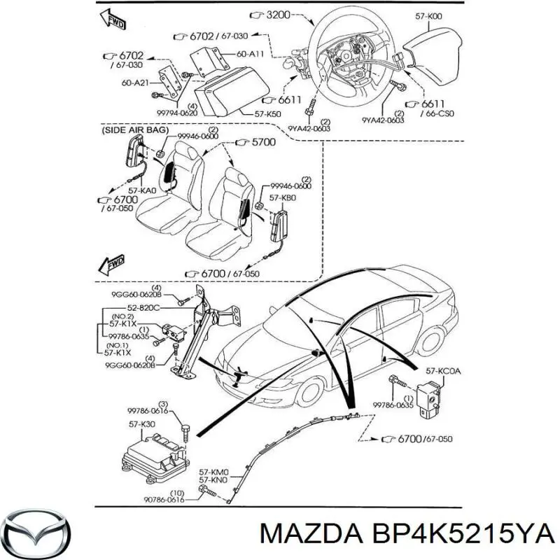  BP4K5215YA Mazda