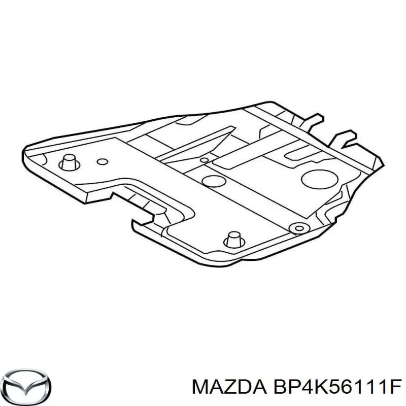 BP4K56111F Mazda Захист піддона двигуна