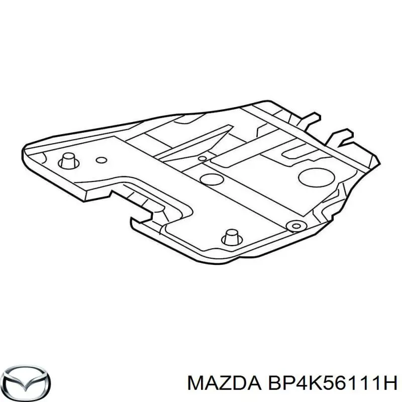 Захист моторного відсіку Mazda BP4K56111H ціна, від 38.01 USD