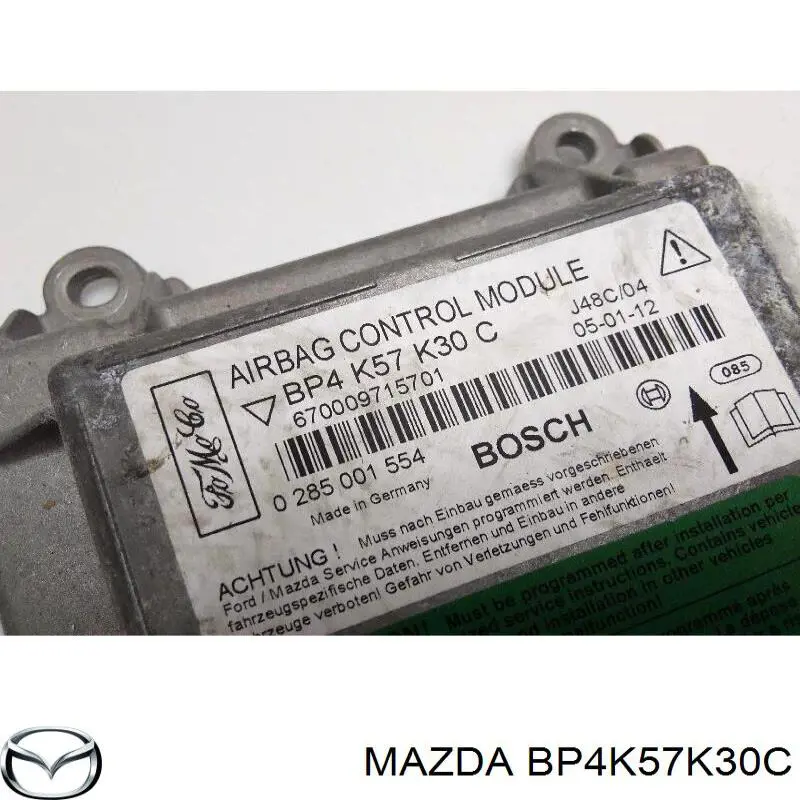 Купити BP4K57K30C Mazda Модуль-процесор керування подушки безпеки