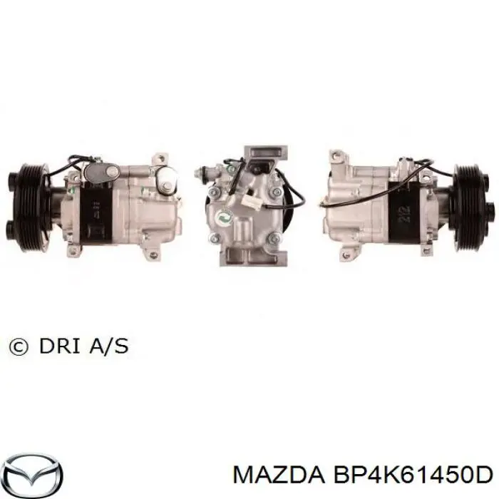 BP4K61450D Mazda компресор кондиціонера