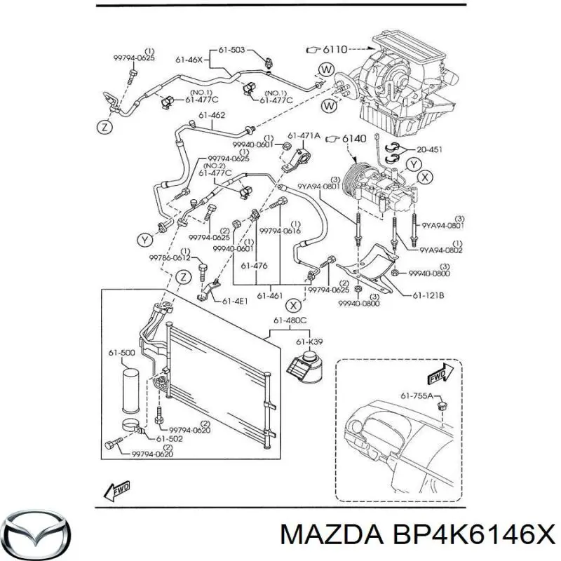  Mazda BP4K6146X ціна, від 86.83 USD