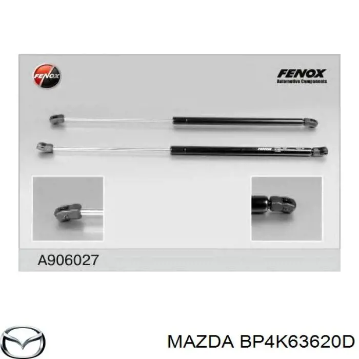 Амортизатор двері задньої Mazda BP4K63620D ціна, від 5.62 USD