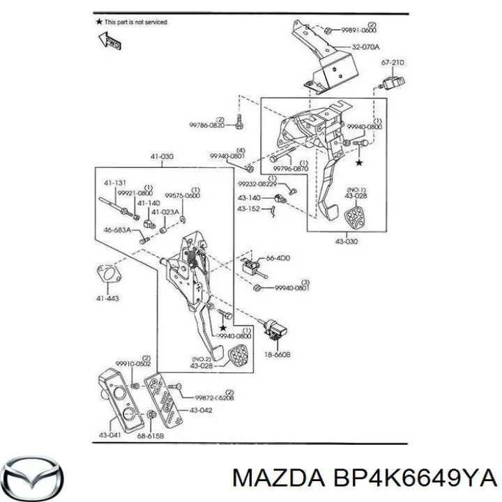 Датчик включення зчеплення Mazda CX-7 (ER) (Мазда CX-7)
