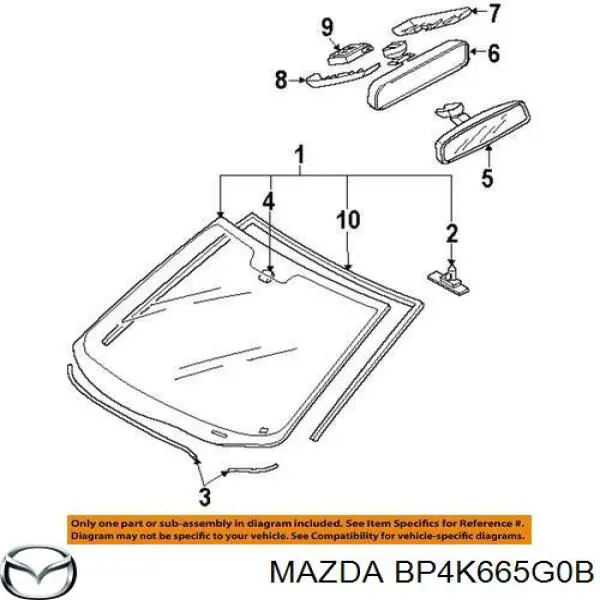 Датчик дощу Mazda BP4K665G0B ціна, від 12.67 USD
