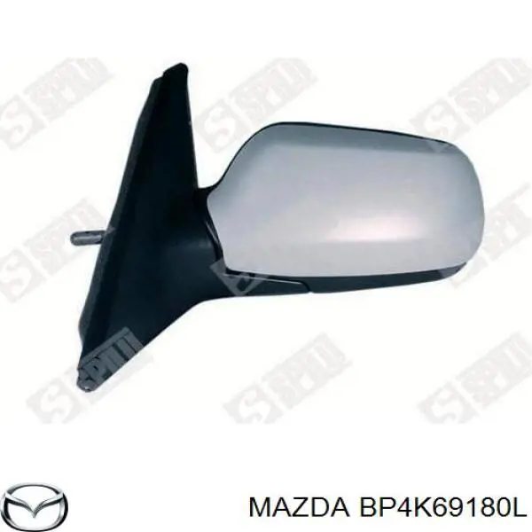 BP4K69180L Mazda Дзеркало заднього виду, ліве