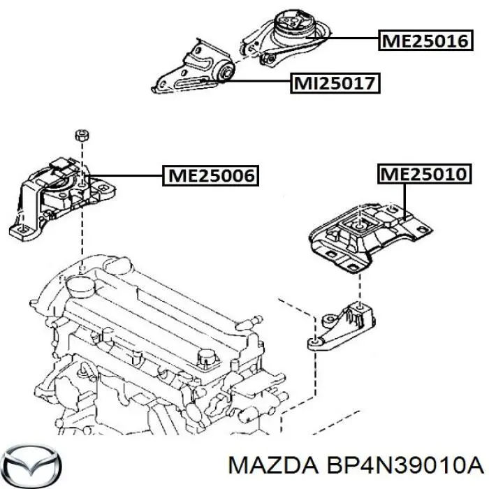 AWSMA1151 Tenacity Кронштейн подушки (опори) двигуна, задньої