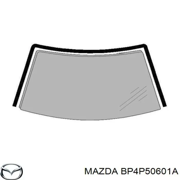 Молдинг лобового скла на Mazda 3 (BK12)