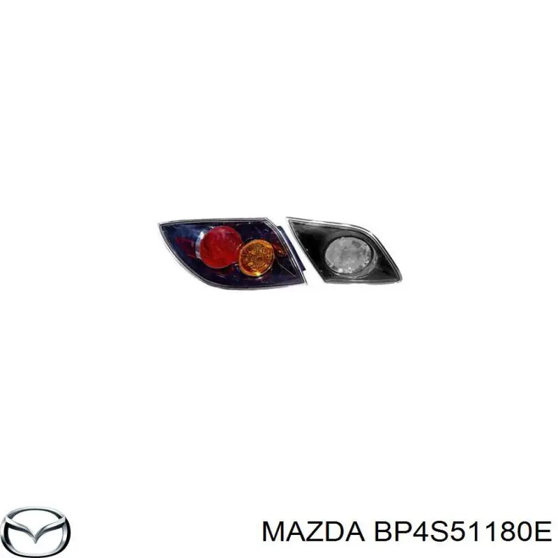 BP4S51160E Mazda Задній лівий зовнішній ліхтар