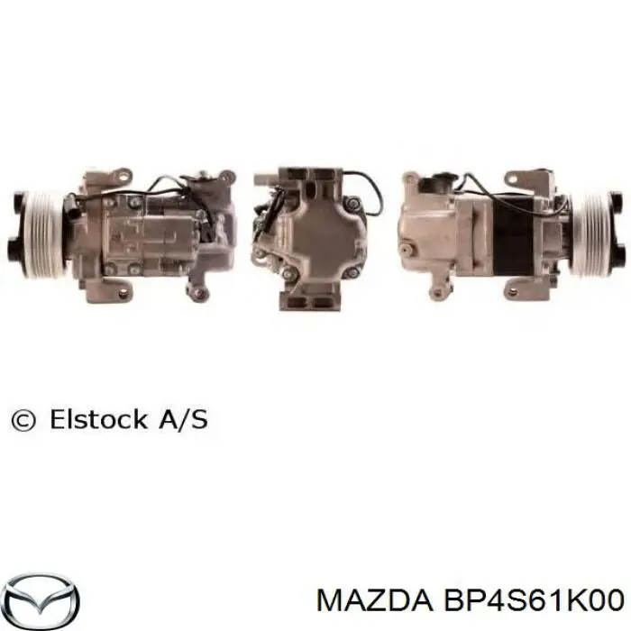 Компресор кондиціонера BP4S61K00 Mazda