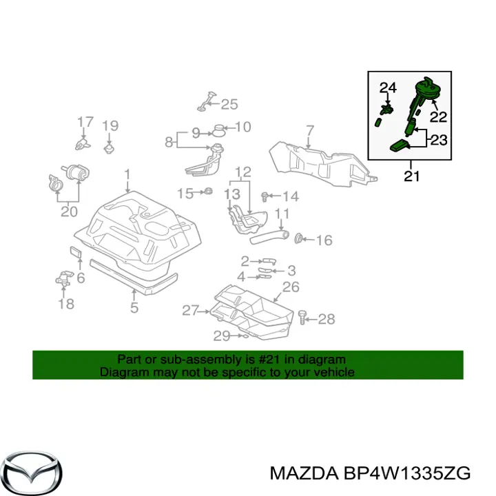  BP4W1335ZG Mazda