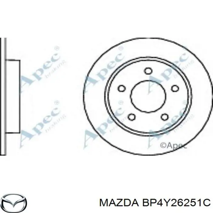 Гальмівні диски BP4Y26251C Mazda
