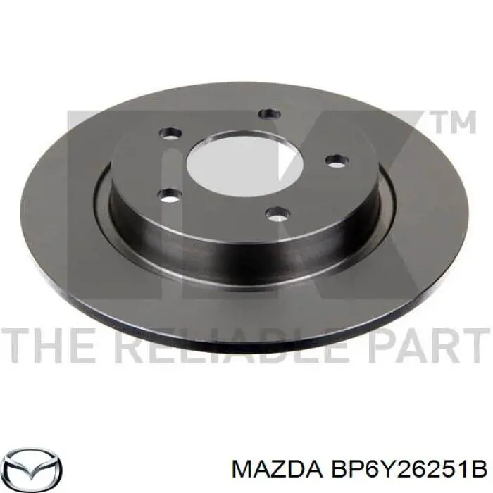 Купити BP6Y26251B Mazda Диск заднього гальма