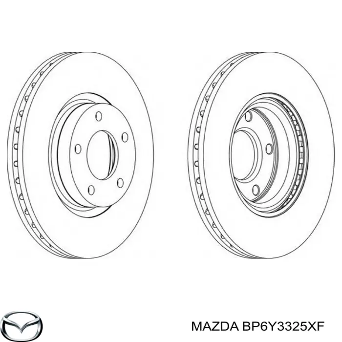Купити BP6Y3325XF Mazda Ротор гальмівний