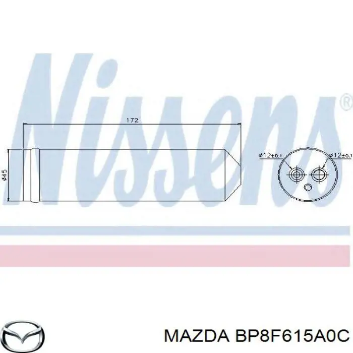 Купити BP8F615A0C Mazda Ресивер-осушувач кондиціонера