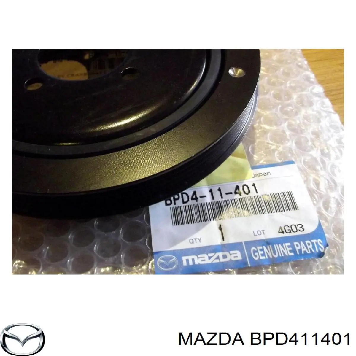 Демпферний шків колінвала Mazda BPD411401