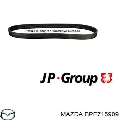 Ремінь генератора BPE715909 Mazda