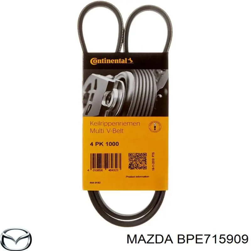 Клиновий ремінь Mazda BPE715909 ціна, від 5.98 USD