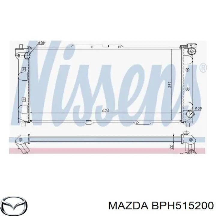 Радіатор BPH515200 Mazda