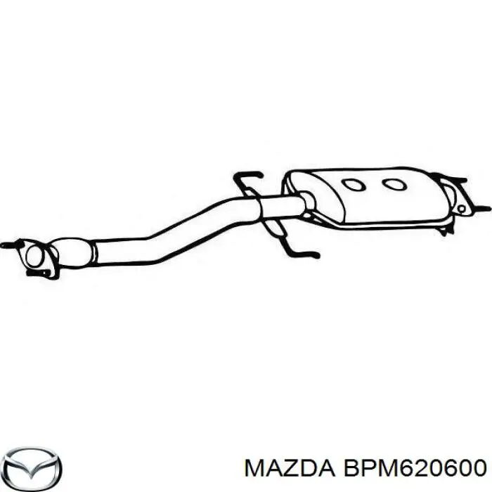 Каталітичний нейтралізатор відпрацьованих газів на Mazda 323 C V BA