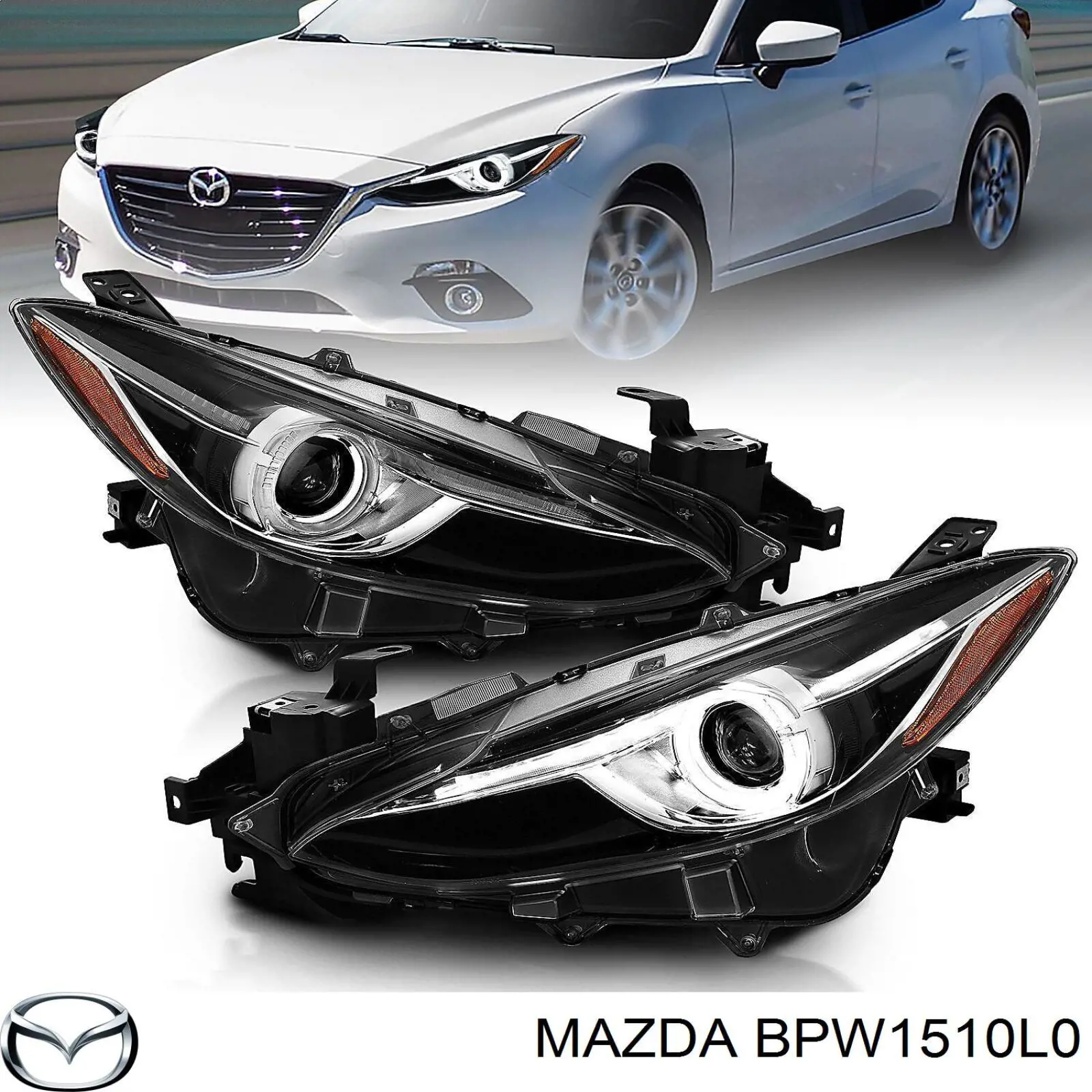 Фара ліва BPW1510L0 Mazda