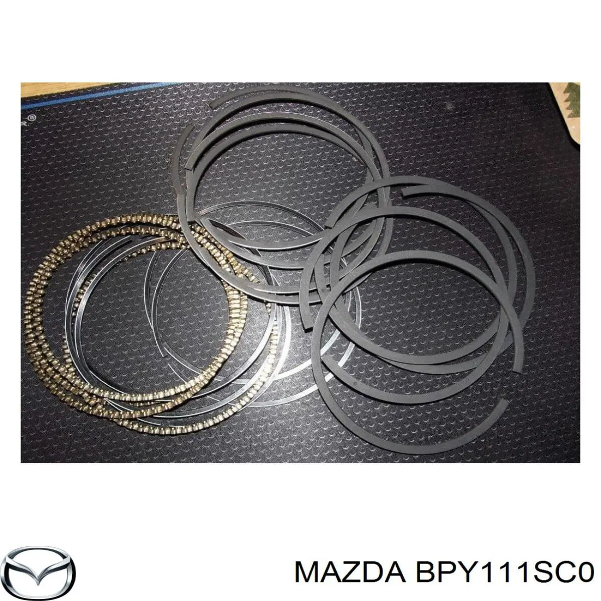 Кільця поршневі комплект на мотор, STD. Mazda 323 F 4 (BG) (Мазда 323)