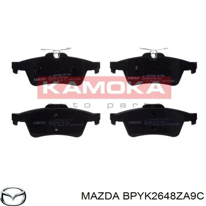 Задні гальмівні колодки Mazda BPYK2648ZA9C ціна, від 22.80 USD