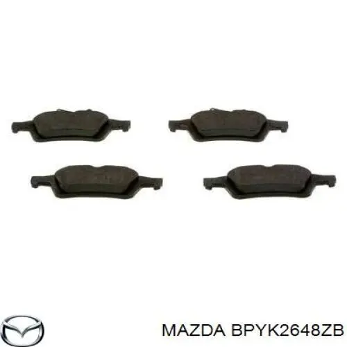 Задні гальмівні колодки Mazda BPYK2648ZB ціна, від 22.10 USD