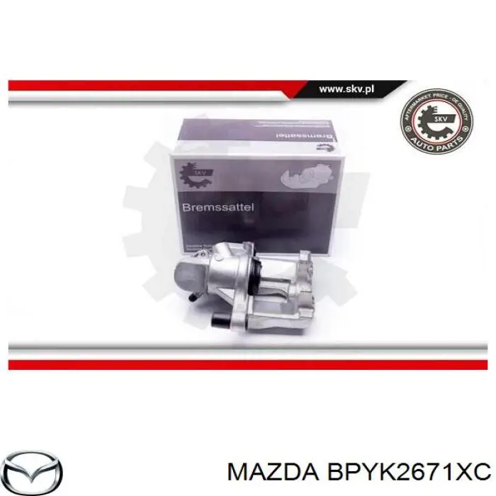 Супорт задній лівий BPYK2671XC Mazda