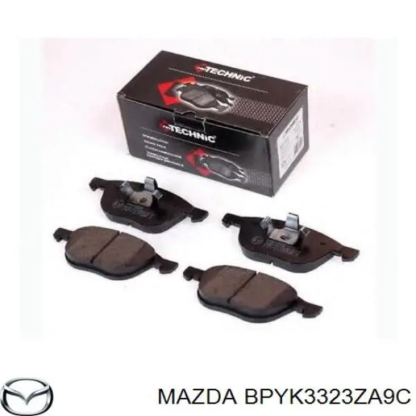 Купити BPYK3323ZA9C Mazda Колодки гальмівні передні, дискові