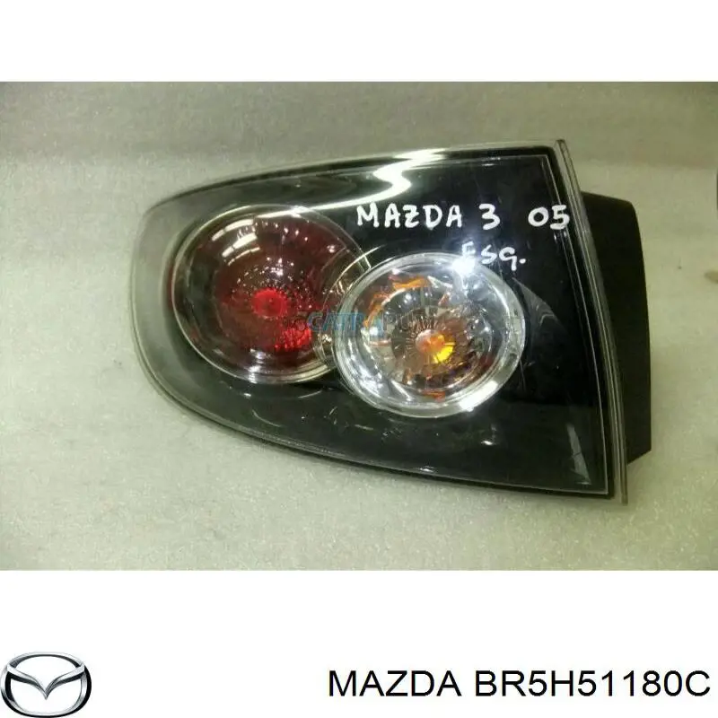 BR5H51180C Mazda ліхтар задній лівий, зовнішній