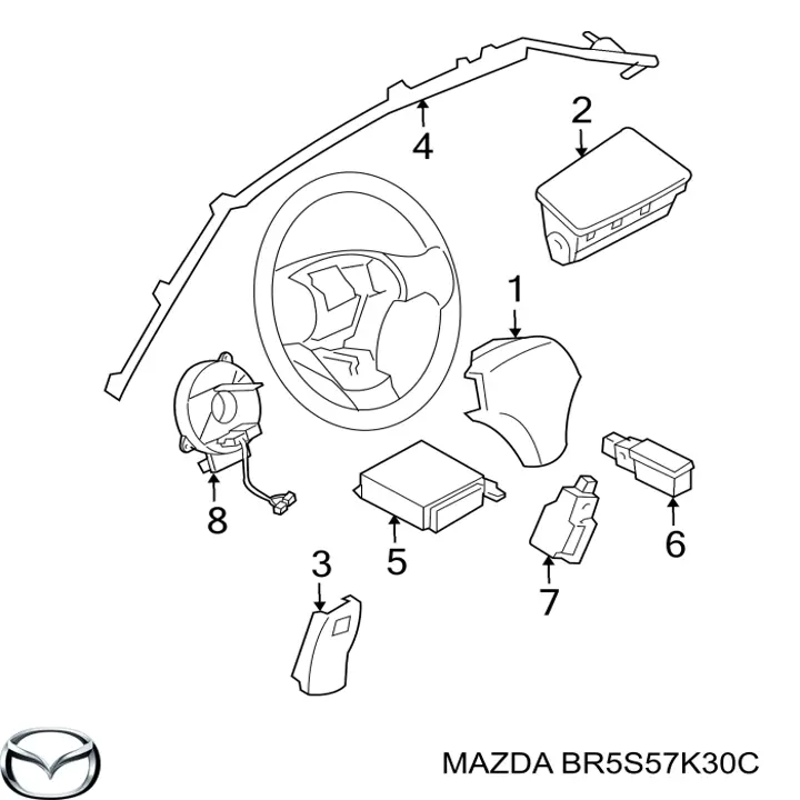 Купити BR5S57K30C Mazda 