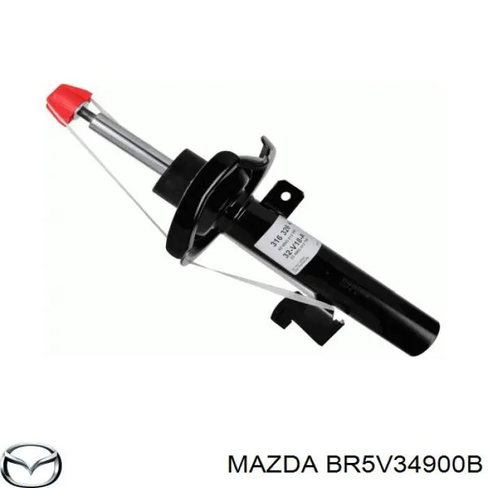 Амортизатор передньої підвіски, лівий Mazda BR5V34900B ціна, від 39.02 USD