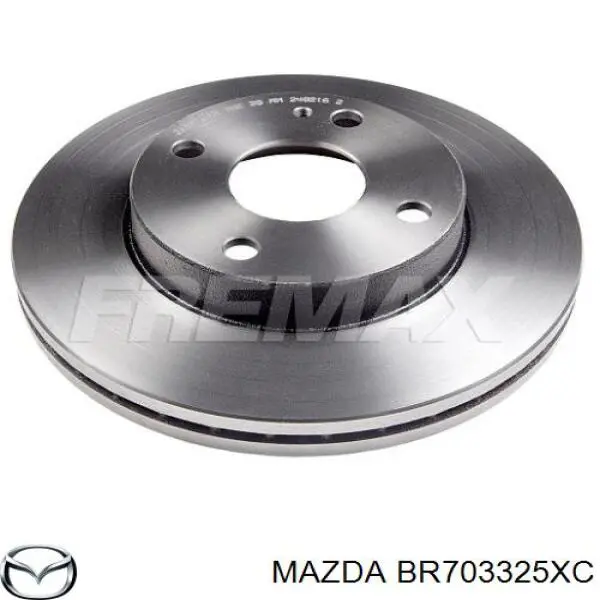 Гальмівні диски передні BR703325XC Mazda